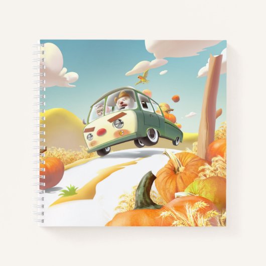 Grillige pompoenrit notitieboek (Voorkant)