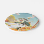 Grillige pompoenrit papieren bordje (Gekanteld)