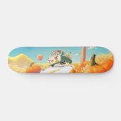 Grillige pompoenrit persoonlijk skateboard (Horizontaal)