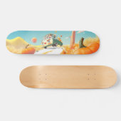Grillige pompoenrit persoonlijk skateboard (Horizontaal)