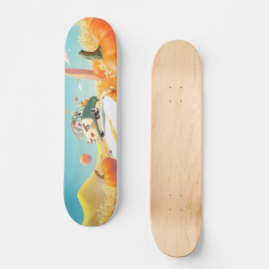 Grillige pompoenrit persoonlijk skateboard (Voorkant)