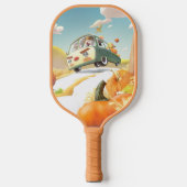 Grillige pompoenrit pickleball paddle (Voorkant)