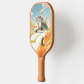 Grillige pompoenrit pickleball paddle (Links)