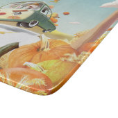 Grillige pompoenrit snijplank (Hoek)