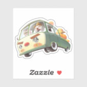 Grillige pompoenrit sticker (Vel)