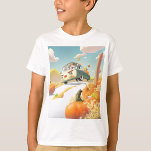 Grillige pompoenrit t-shirt