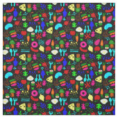 grillige pop art fruit sushi stof (Swatch)