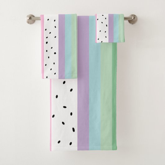 Grillige Pop Strepen Bad Handdoek (Insitu)
