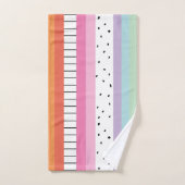 Grillige Pop Strepen Bad Handdoek (Handdoek)
