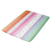 Grillige Pop Strepen Badmat (Gekanteld)