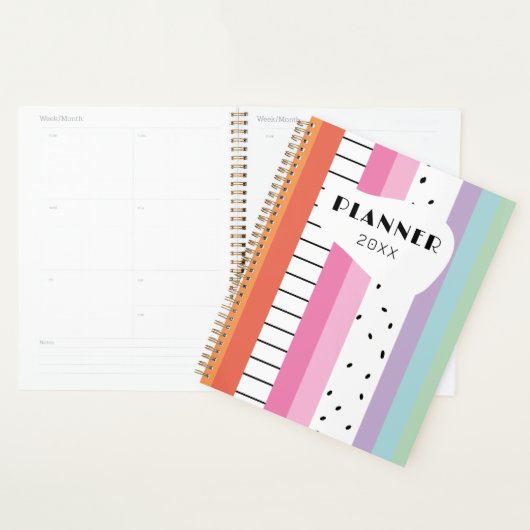 Grillige Pop Strepen Planner (Display)