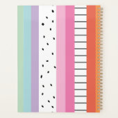 Grillige Pop Strepen Planner (Achterkant)