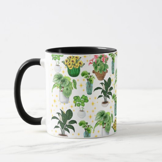Grillige potplanten mok (Links)