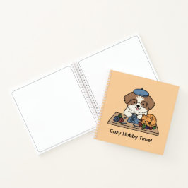 Grillige puppy- en kittenambacht-schetsboek notitieboek
