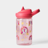 grillige regenboog eenhoorn waterfles (Links)