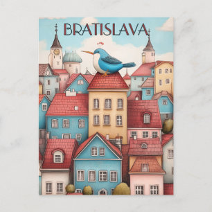 grillige reis door bratislava briefkaart