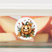 Grillige Retro Boho Halloween Heksenkatje, Labels (Aangebracht)