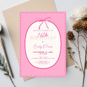 grillige retro border 16e verjaardag kaart