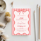 grillige retro border 21e verjaardagsfeestje kaart