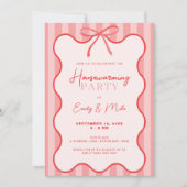 grillige retro border housewarming party kaart (Voorkant)