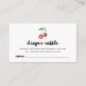 grillige retro kersen | Luierscheur Informatiekaartje (Voorkant)