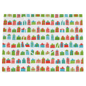 grillige retro verpakte cadeaus patroon kerst groot cadeauzakje (Voorkant)