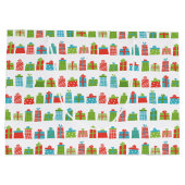 grillige retro verpakte cadeaus patroon kerst groot cadeauzakje (Achterkant)