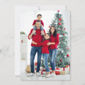 grillige retro | Vrolijk kerstfeest foto terug Feestdagenkaart (Achterkant)