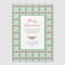 grillige retro | Vrolijke Kerstmis Magnetische Kaa