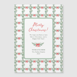 grillige retro | Vrolijke Kerstmis Magnetische Kaa