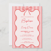 grillige retrogrens-doop kaart (Voorkant)