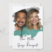 grillige Romance bruiloft uitnodigen Kaart (Achterkant)