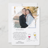 grillige Romance bruiloft uitnodigen Kaart (Achterkant)