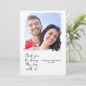 grillige Romance bruiloft uitnodigen Kaart (Staand voorkant)