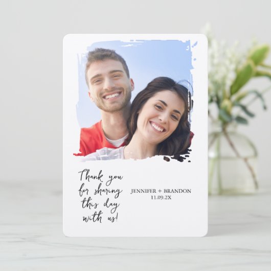 grillige Romance bruiloft uitnodigen Kaart (Staand voorkant)