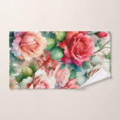 Grillige Roos Patroon Bad Handdoek (Handdoek)