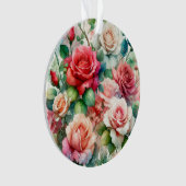 Grillige Roos Patroon Ornament (voorkant)