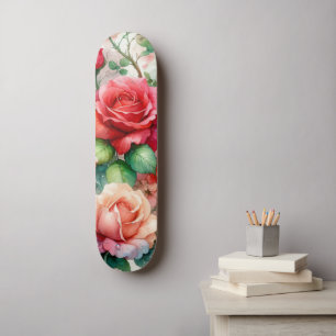 Grillige Roos Patroon Persoonlijk Skateboard