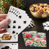 Grillige Roos Patroon Pokerkaarten (Insitu)