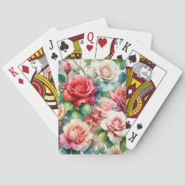 Grillige Roos Patroon Pokerkaarten