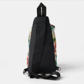 Grillige Roos Patroon Sling Bag (Achterkant)