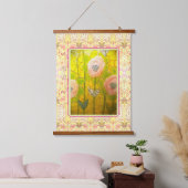 Grillige Roze Bloemen - Hangend Wandkleed (Slaapkamer)