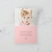 Grillige Roze Fee Prinses Sterren Meisje Verjaarda Bedankkaart (Binnen)