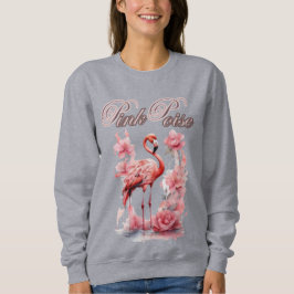 grillige roze flamingo | Waterverf van bloemen Trui