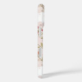 Grillige Roze Konijn en Bloemrijke Weide Case-Mate iPhone Case (Achterkant / Rechts)