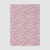 Grillige Roze Strikken Doodle Patroon Tissuepapier (Voorkant)