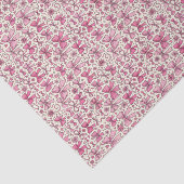 Grillige Roze Strikken Doodle Patroon Tissuepapier (Detail)