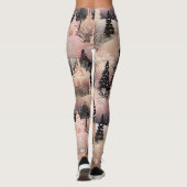 Grillige Roze Winterlandschap (2) Leggings (Achterkant)