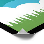 Grillige ruimte kunst voor kinderkamer poster (Hoek)