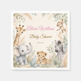 Grillige Safari Baby Shower Viering Servet